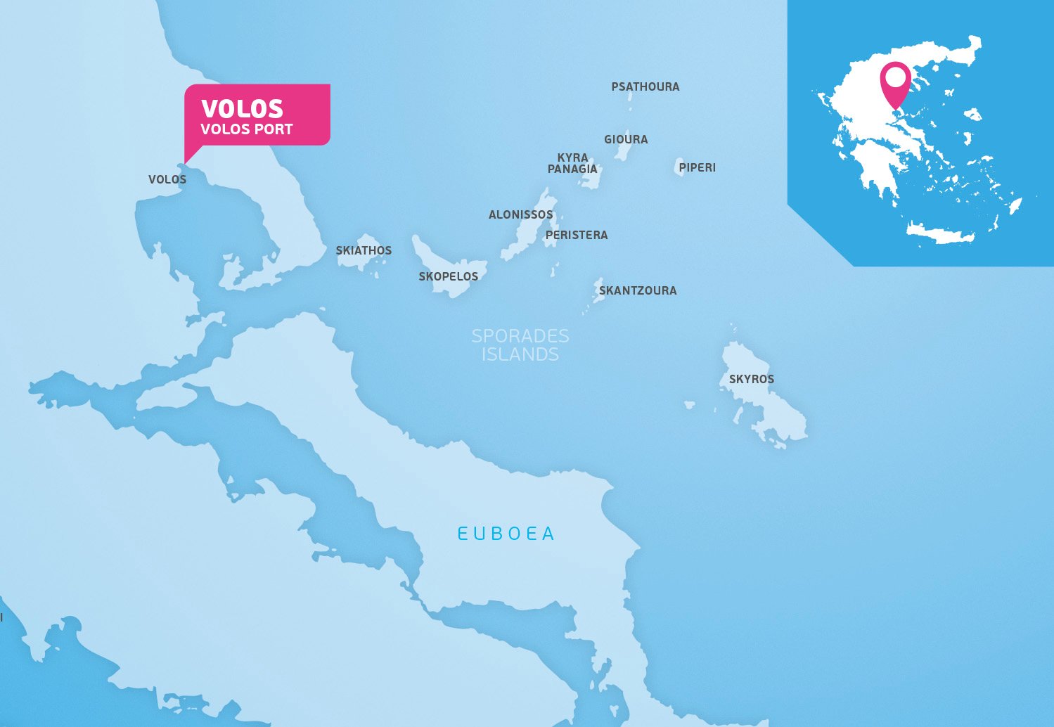 Map of Volos